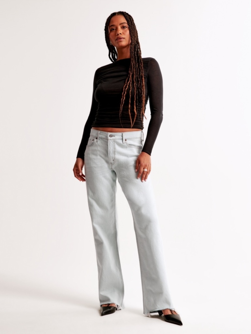 Abercrombie Curve Love Baggy Jeans
